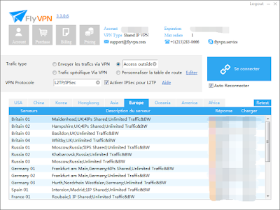 VPN Client interface serveur VPN