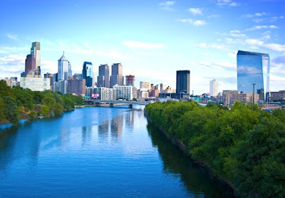 Waterfront Area in Downtown Philadelphia Pennsylvania