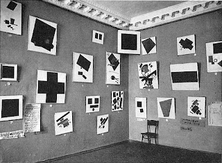 Suprematist Walls at the Last Futurist Exhibition in Moscow, 1915