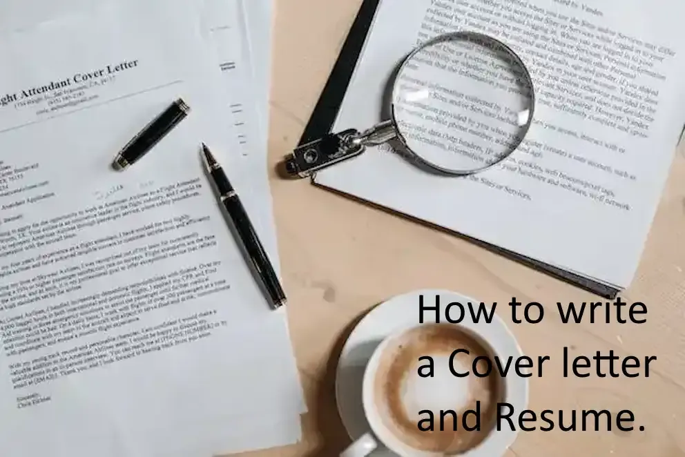 how to write a cover letter and resume