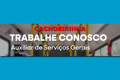 Transcal contrata Auxiliar de Serviços Gerais em Cachoeirinha