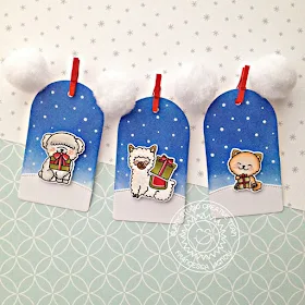 Sunny Studio Stamps: Build-A-Tag Alpaca Holiday Party Pups Purrfect Birthday Winter Themed Gift Tags by Franci Vignoli