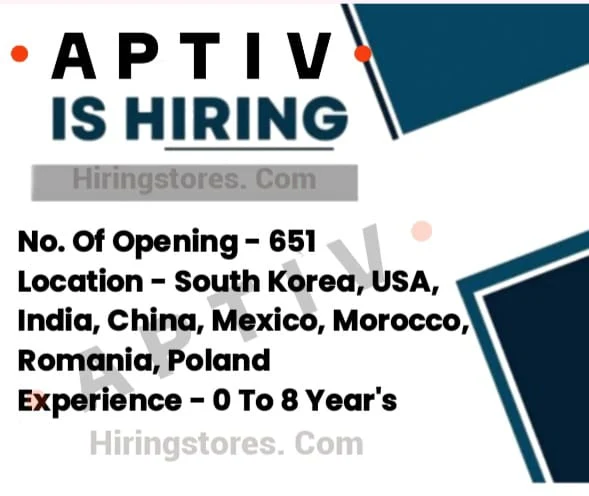 Aptiv Job Vacancy 2024: Global Opportunities with Aptiv