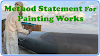 Method Statement for Painting and Sandblasting Works