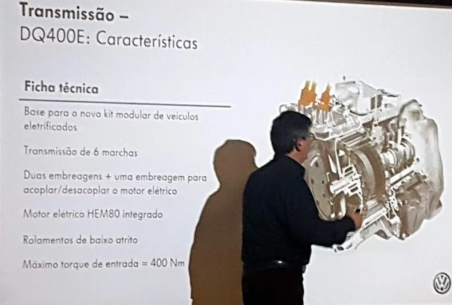 VW Golf GTE - a transmissão DQ400E e o motor elétrico