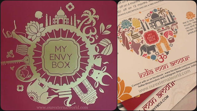 My Envy Box August 2015 - Review, Products and Price, india mon amour, independence day special, indian beauty box