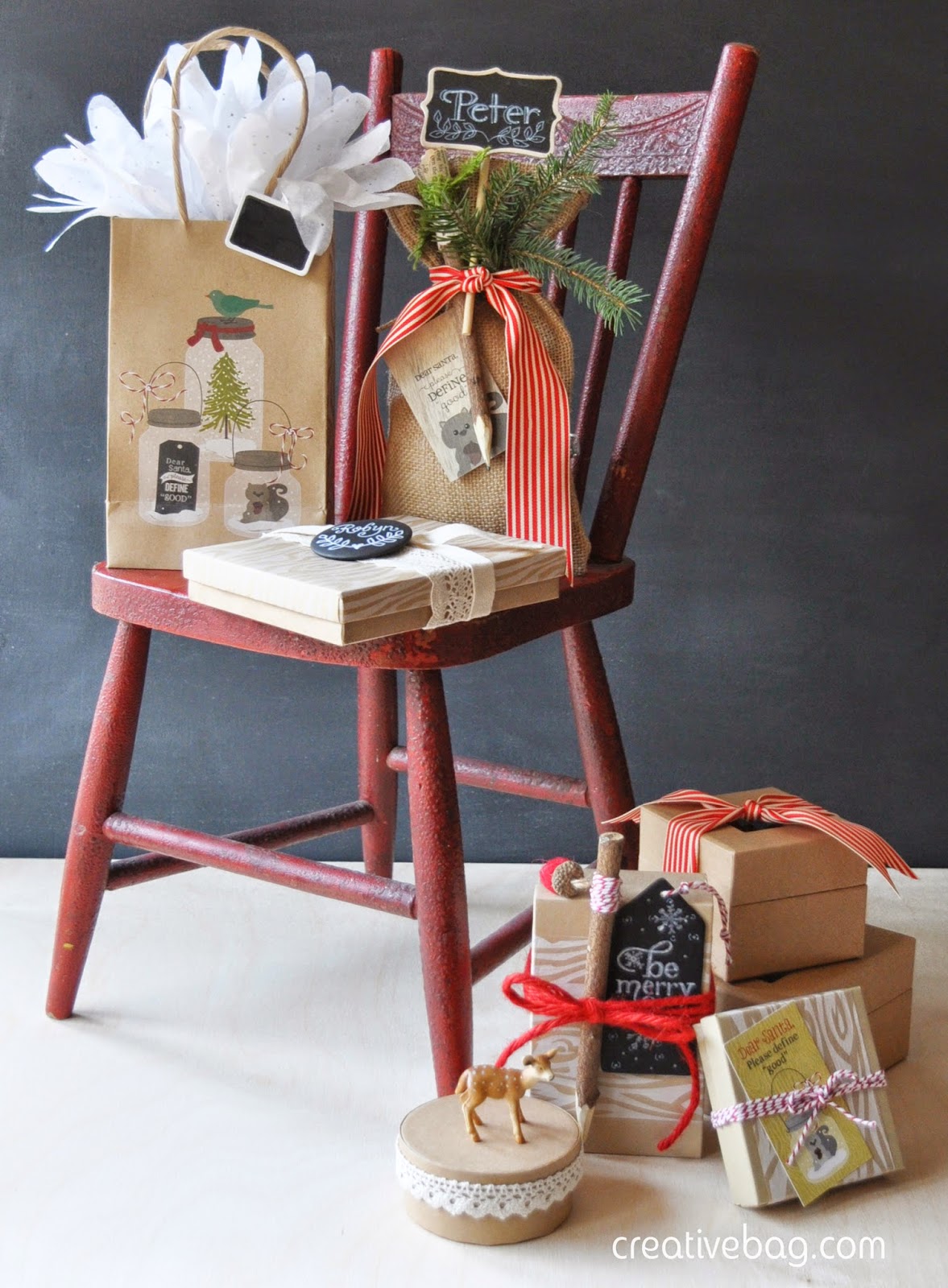 holiday gift wrapping with Creative Bag