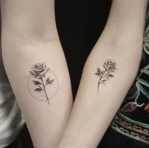 16 Minimalist Simple Line Art Birth Flower Tattoos On The Forearm
