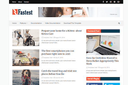 Fastest Fast Loading Blogger Template