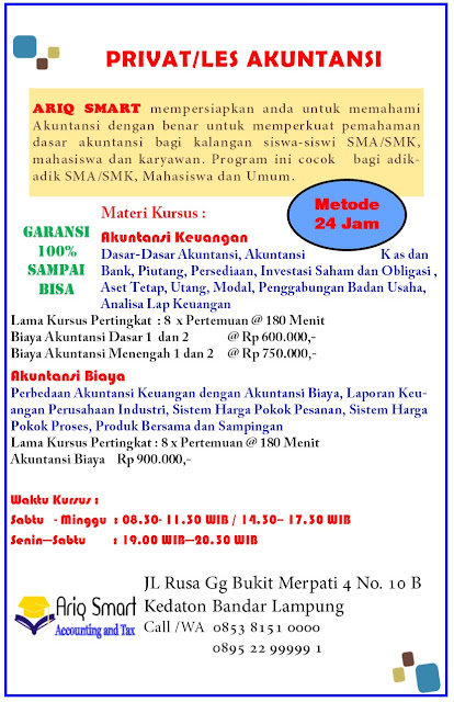 Privat/ Les Akuntansi di Bandar Lampung