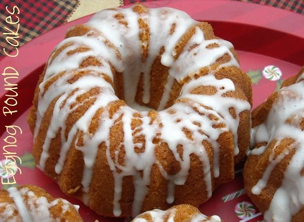 Eggnog Mini Bundt Cakes