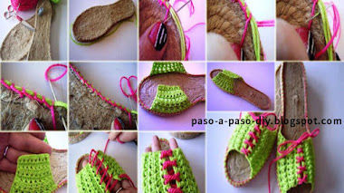 Cómo tejer sandalias crochet con base de yute / DIY