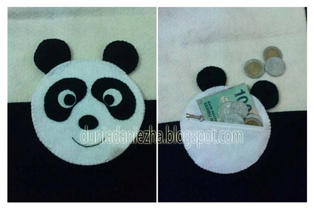Another Side of Danie Dompet Koin Flanel  Panda 