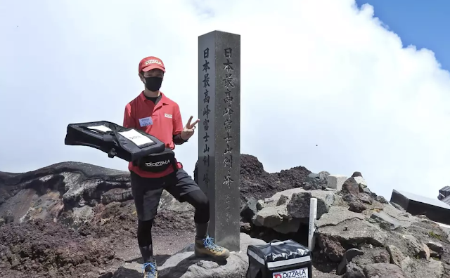 Umami san on Mt. Fuji