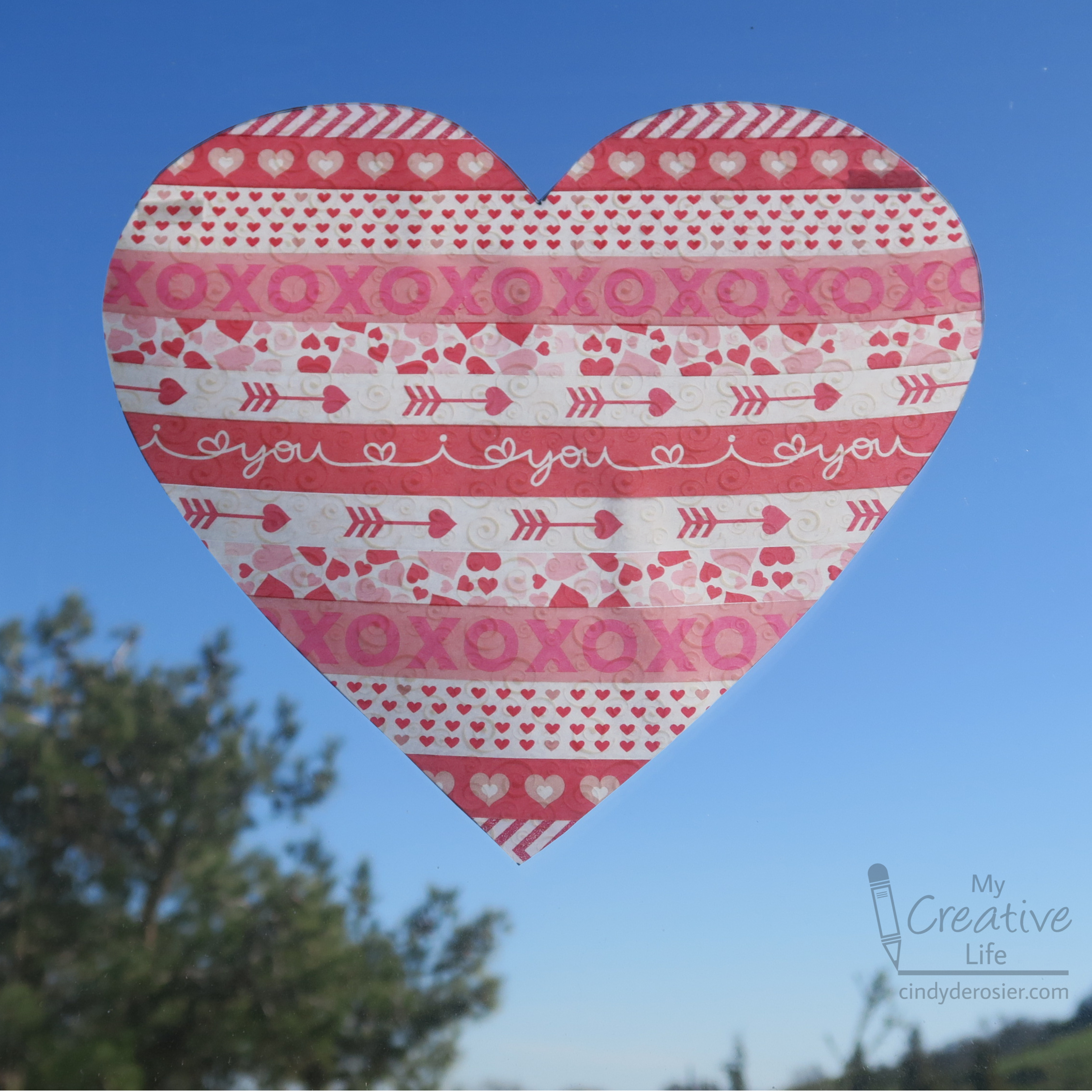 Cindy deRosier: My Creative Life: Washi Tape Valentine Heart