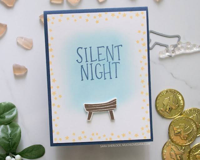 This simple and sweet Christmas card, was created using stamps and dies from the Concord & 9th 2019 Holiday Release.  Featuring the Silent Night bundle.  For the full details for each card, along with details about where to purchase the supplies used, please visit the blog post.  
