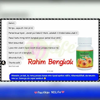 Testimoni Rahim Bengkak, Haid Tak Lancar - Aprikot NDLife