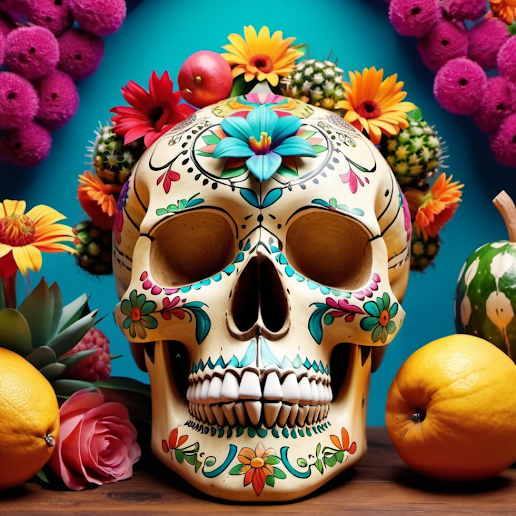 Stilübung mexican skull