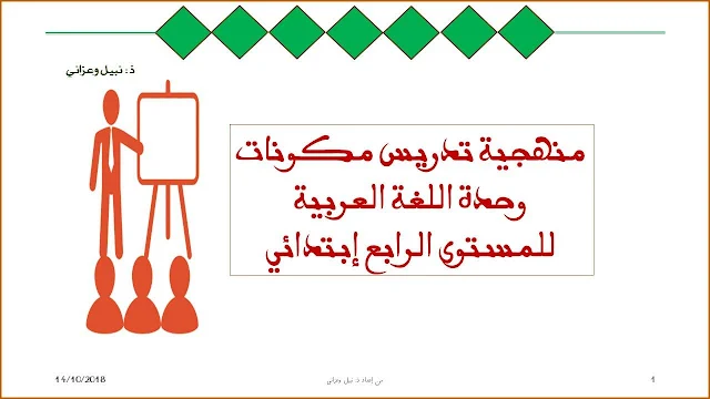 منهجية تدريس مكونات اللغة العربية للمستوى الرابع إبتدائي