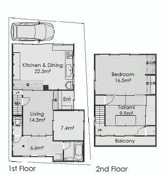 Traditional Japanese Shophouse in Tokyo for Sale - JAPAN For Traditional Japanese House Plans