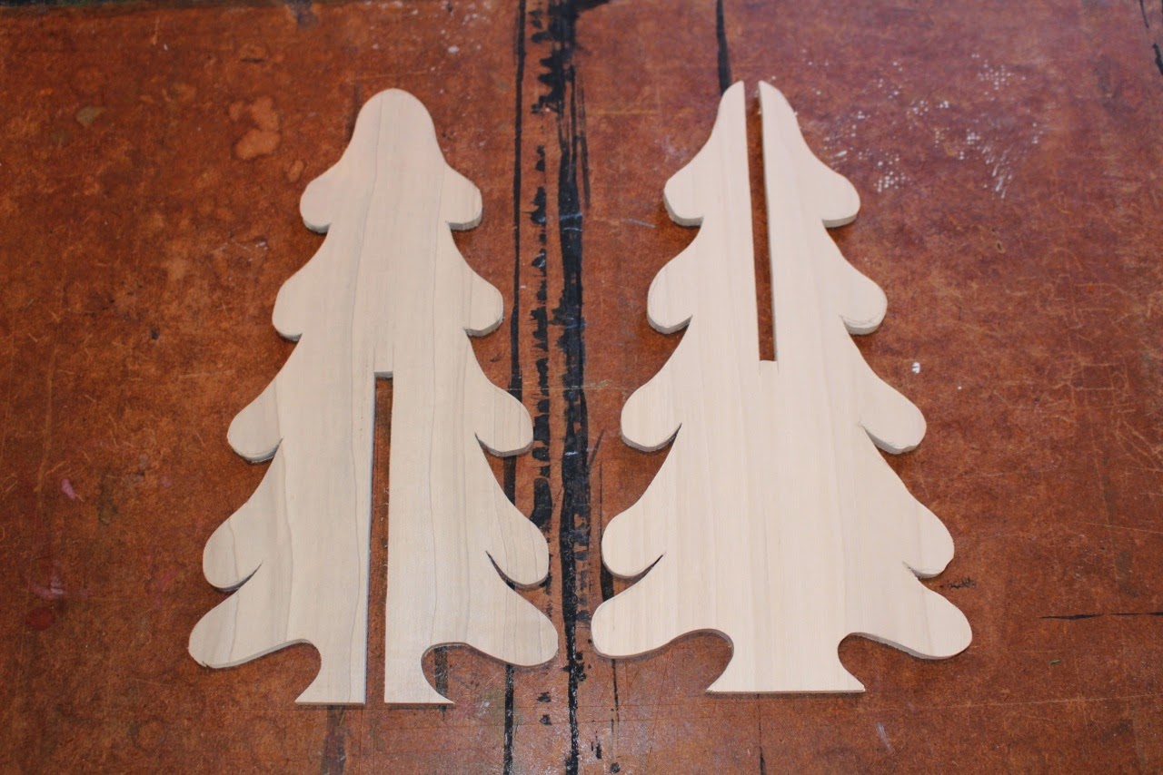 laurie's-projects: 3-D Wooden Christmas Trees