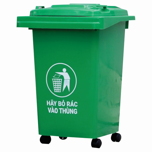 Thùng rác nhựa làm từ chất liệu PP cao cấp.