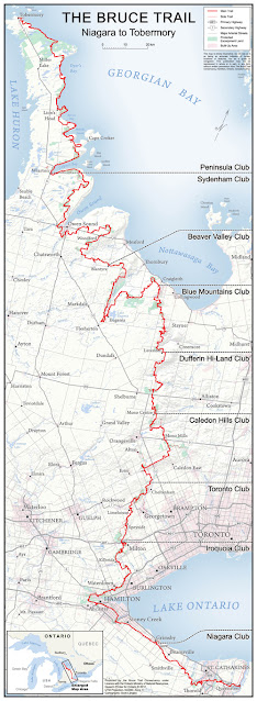 Bruce Trail Conservancy Map Ontario.