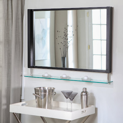 wood rectangle bathroom mirrors