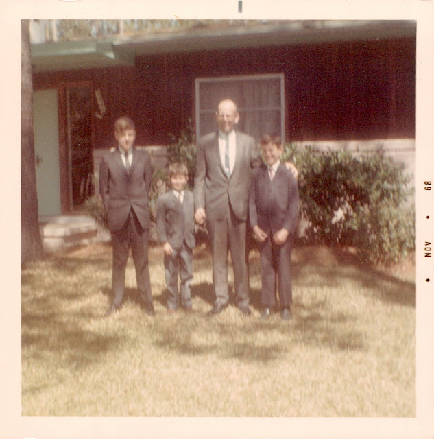 Allan, Andrew, Arnold, and Joel Nevis, 3448 NW 11th Avenue, Gainesville, Florida, 1968 1968 photo by Newlin Nevis