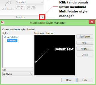 Multileader Style Manager