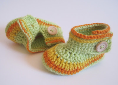 Babyschuhe häkeln, Babybooties häkeln, Anleitung