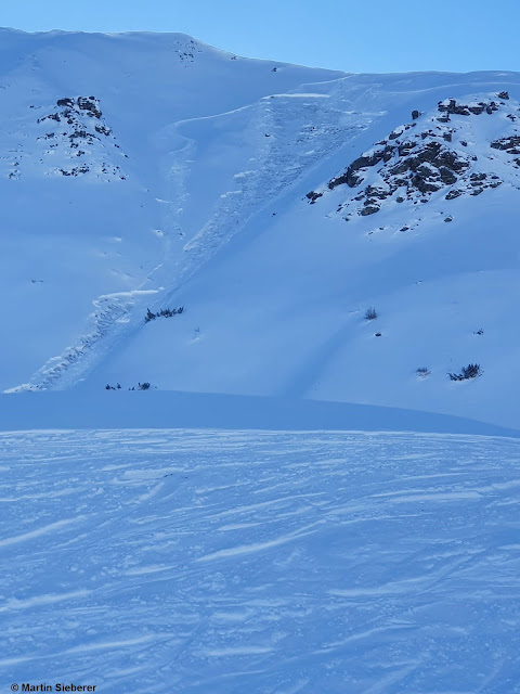 Lawinenauslösung Hochtennboden im Nahbereich des Skigebietes Axamer Lizum am 06.12.2022