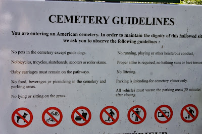 normandy american cemetary guidelines