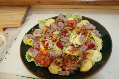 Salad with leftover lamb by Carole's Chatter