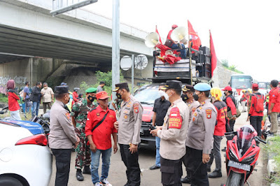 Kawal Massa Aksi ke Jakarta, Kapolrestro Tangerang Terjunkan Pasukan Gabungan