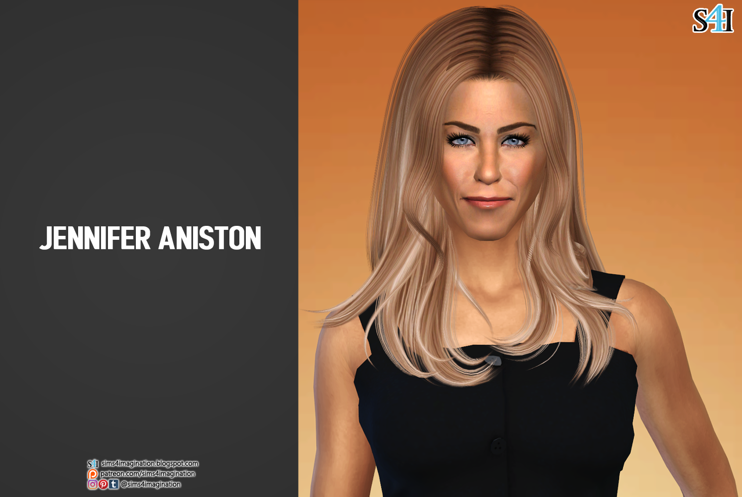 Sims 4 CAS: Jennifer Aniston