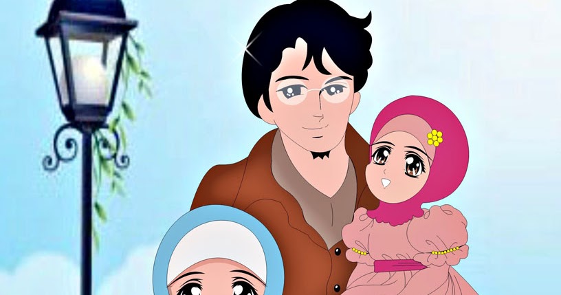  Gambar  Kartun  Keluarga Dengan 2 Anak  Laki  Laki  Keren  