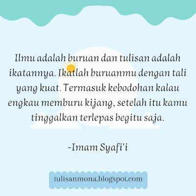 Quote Imam Syafi'i yang Menjadi Motivasi bagi Nita