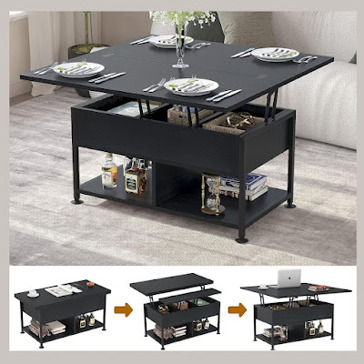 Modern Lift Tabletop multifunctional Dining Table