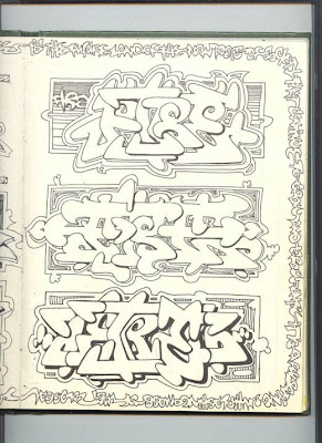 Wildstyle Graffiti Sketches