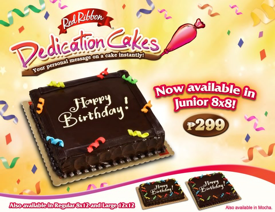 D I G G DAVAO Red  Ribbon  Dedication Cakes 