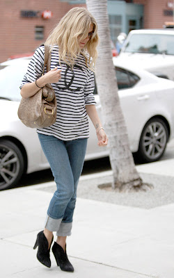 sienna miller striped chanel shirt