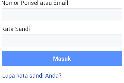 Facebook Lite Masuk