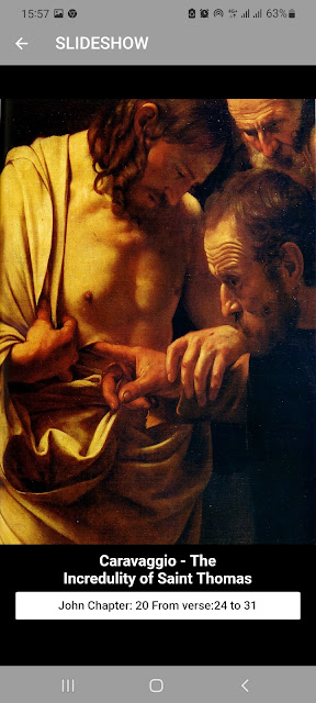 The incredulity of St Thomas