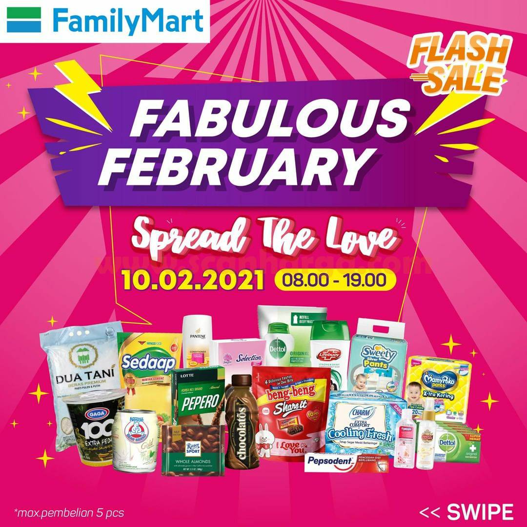 FAMILY MART Promo Flash Sale! Fabulous February Gratis Ongkir