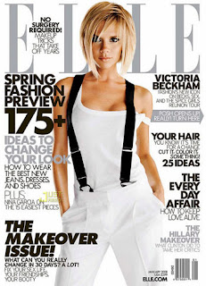 Victoria Beckham covers Elle magazine January 2008<br />