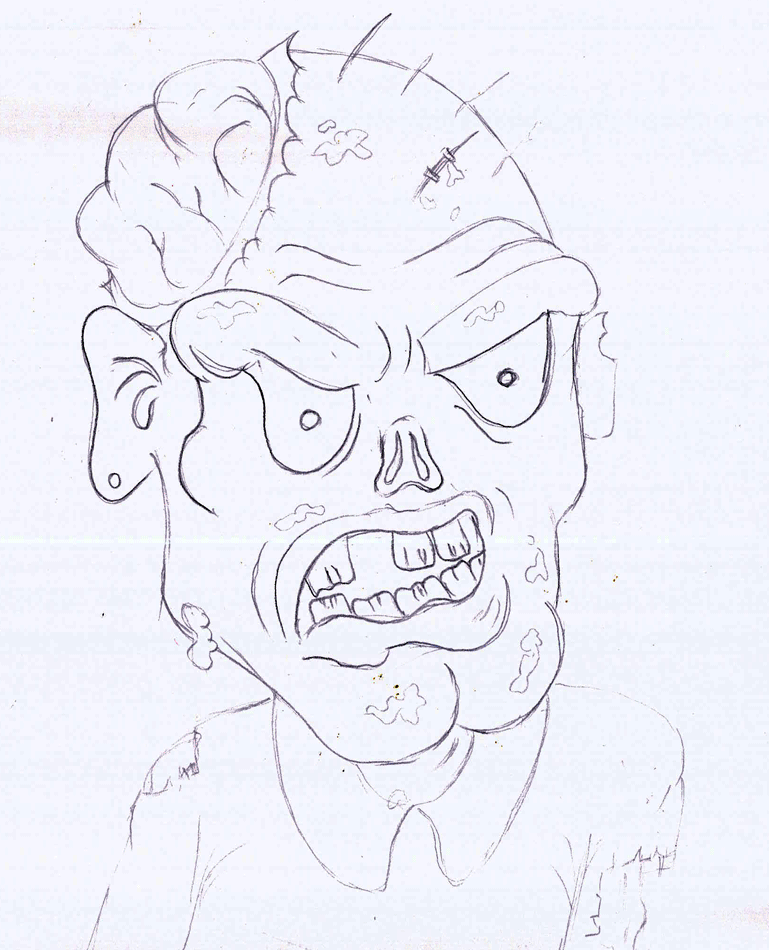 Gambar Animasi Kartun Zombie