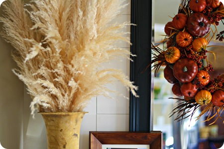 fall mantel decorating