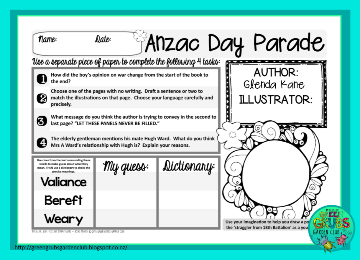 Download Anzac Day Free Printables