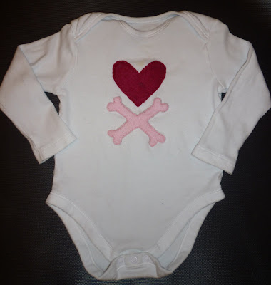 Punk Skull Valentine Onesie